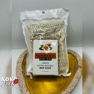 Turmeric Lemon  Natural Artisanal Bar Soap - Kojic